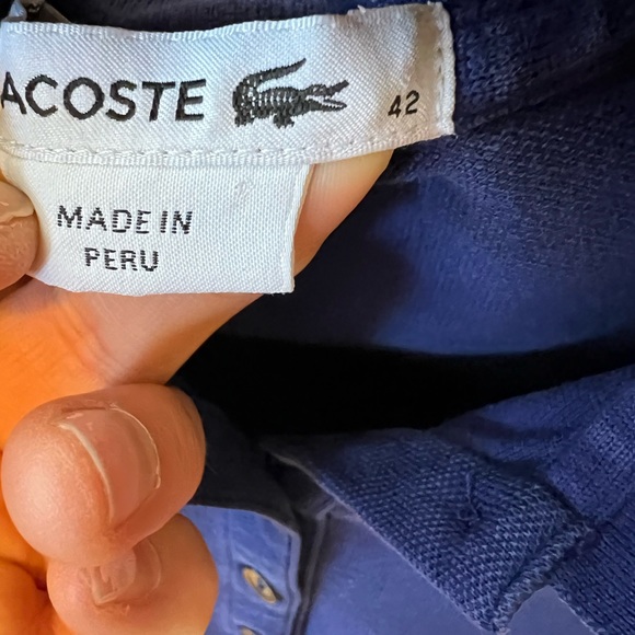 Lacoste like new polo shirt size M - Picture 2 of 3